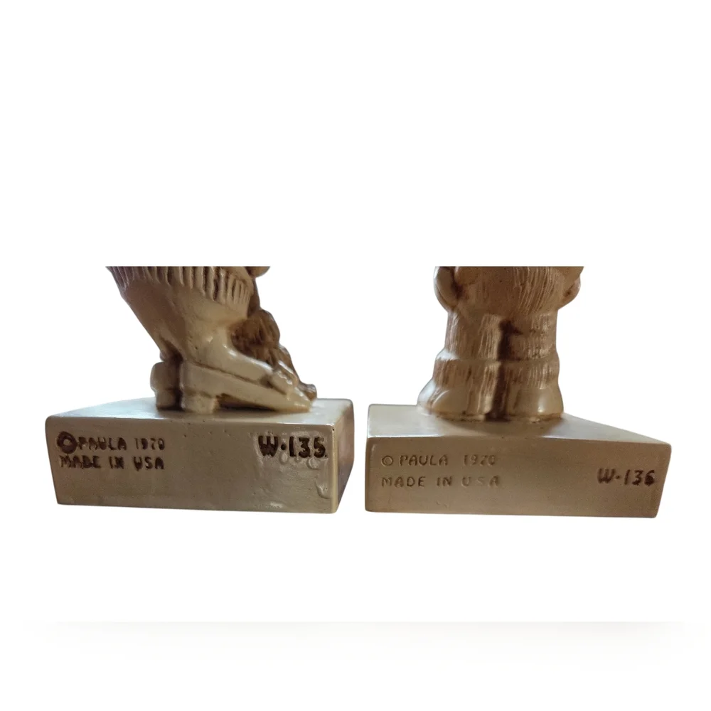 World’s Greatest Mom & Dad Figurines Set Vintage Resin Trophy Parents Gift Decor